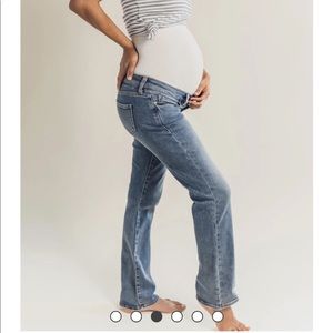 BLANQI DENIM MATERNITY BELLY SUPPORT FLARE JEANS